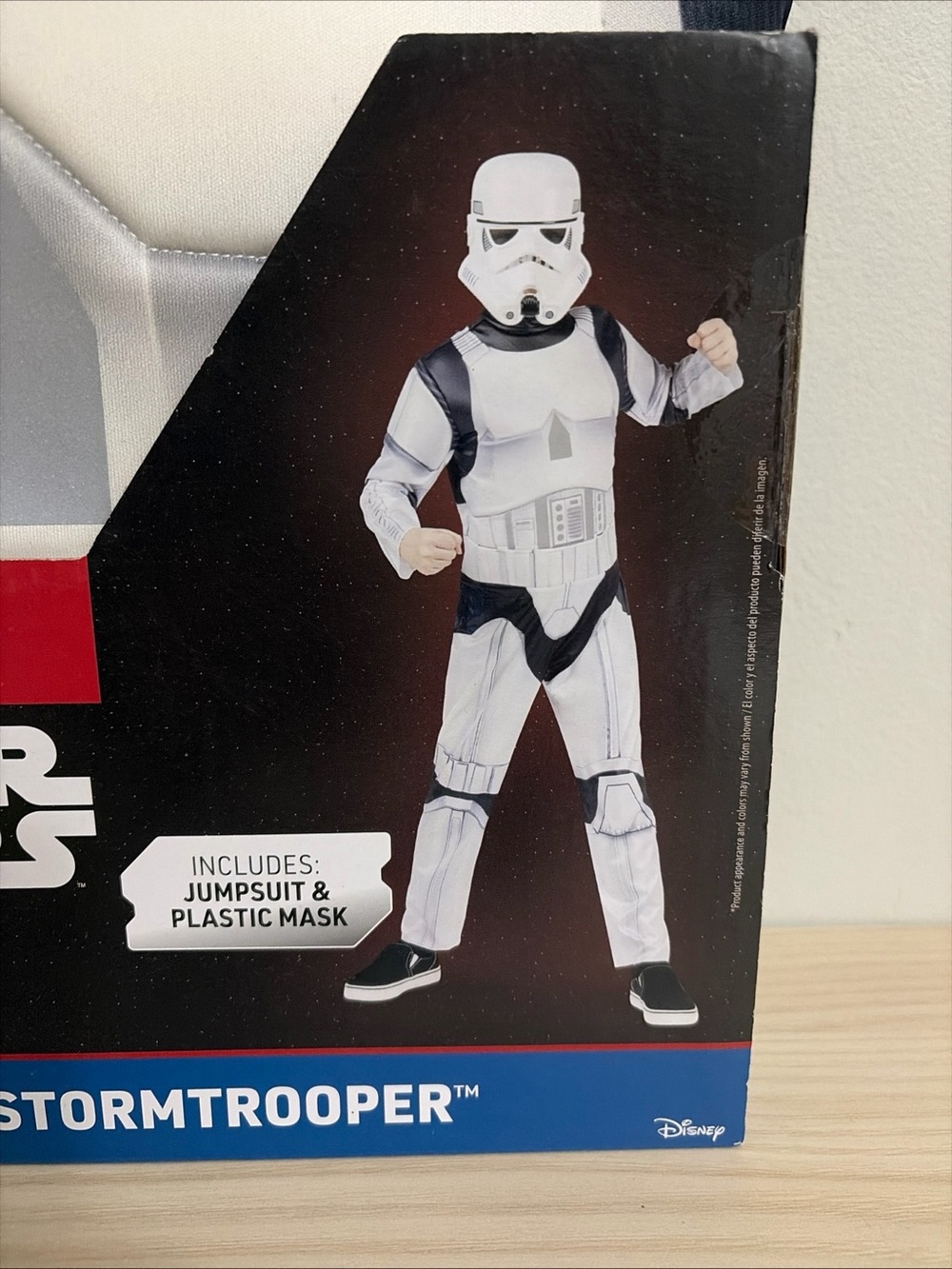 Star Wars New!Stormtrooper Boys' Costume - White & Black size 8 - Picture 4 of 6
